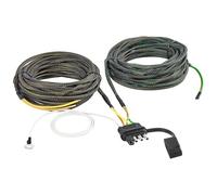 Aputoxz 4 Pin 5 Wire Trailer Wiring Harness 22FT - Pure Copper Wishbone Trailer Light Kit with Nylon Net Tube Protection