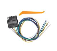 Aputoxz 5 Way Flat Trailer Wiring Harness Female Plug Connector, 28" Vehicle Side 5 Pin Extension Cable, Pre-Stripped Wire Lead for Trailer Lights, Brake, Turn & Reverse Signals