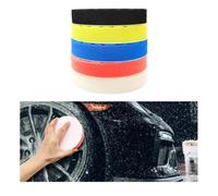 Aputoxz 5PCS Buffing Polishing Pads, 7 Inch Cutting Polishing Pad Kit for Car Buffer Polisher, Polishing and Waxing, Backing Plate Compound Buffing Sponge Pads