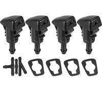 Aputoxz 68024312AB 4pcs Car Front Windshield Wiper Washer Nozzle for Jeep Patriot 2008-2017 for Chrysler 200 2011-2014
