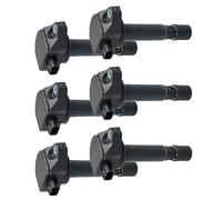 Aputoxz 6pcs 7.6mm Black Ignition Coils Fit for Honda Pilot Ridgeline V6 3.5L 2009-2014 for Acura MDX ZDX V6 3.7L 2010-2013