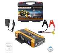 Aputoxz Accessory Car Battery Jump Starter Pack - Portable, Powerful, Multi-functional, Durable & Reliable Yellow with Tool Box