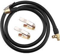 Aputoxz Air Tire Valve Stem Extension Inflator Extender Hose Set Universal 100cm 39" Fit for Car Motorcycle Bicycle with 2 Adapter