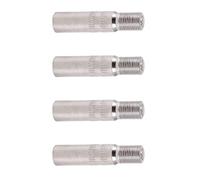 Aputoxz Car 4Pcs Screw-on Valve Cap Stem Extension Wheel Tire Cap Extender Adapter for Auto Car Truck Chrome Plated Brass 39mm