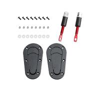 Aputoxz Carbon Fiber Racing Car Bonnet Plus Flush Mount Hood Latch Steel Pin Locking Kit - Enhance Your Custom Racing Look