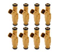 Aputoxz Fuel Injector Nozzle Replacement for Lincoln Town Car 98-01,for Ford Crown Victoria 98-00,for Mercury Grand Marquis 98-00, No.XW7Z-9F593-AB, 8 Pcs Orange