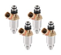 Aputoxz Fuel Injectors 27709-06A - Motorcycle Fuel Spray Nozzle 6 Holes Replacement -2 Pcs for Harley Davidson Dyna 2007-2017 Plastic Metal Black