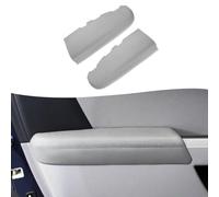 Aputoxz Gray Vinyl Rear Door Panel Armrest Cover Replacement for Honda Pilot 2009 2010 2011 2012 2013 2014 2015, Car Interior Door Armrest Insert Skin, Waterproof Upholstery Replacement, 1 Pair