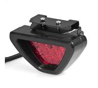 Aputoxz High Power Custom F1 Style 12 LED 3/8 1cm Clamp Flash Mount Strobe 3rd Third Blinking Tail Lamp Brake Stop Light Red