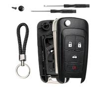 Aputoxz Key Fob Keyless Entry Remote Shell Case Replacement for Chevy Cruze Equinox Camaro for Impala Malibu Sonic for Buick Regal Verano Encore Lacrosse for GMC Terrain