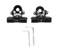 Aputoxz LED Light Bar Mounting Bracket, Universal 2PCS Adjustable Pillar Hood Led Work Light Mount Bracket Clamp Holder LED Light Bar Mounting Bracket for Off Road Sedan Truck UTV SUV