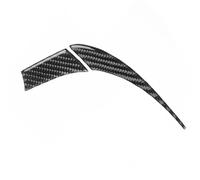 Aputoxz Left-Hand Drive Car Driver Seat Right Side Decorative Stickers 2PCS Compatible with GMC Acadia 2007-2012, Real Carbon Fiber Interior Trim Cover Decal Black