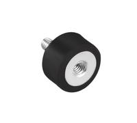 Aputoxz M4 Male Female Rubber Mounts, Vibration Isolators, Shock Absorber 15mm x 8mm Black 1pc Universal Design