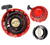 Aputoxz Recoil Starter Assembly, Starter Cable Pull For 5.5 and 6.5 HP Petrol Engines and Power Generators Starter Solenoid Relay