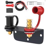 Aputoxz Remote Battery Terminals with Mounting Bracket and Cables, Battery Jump Post Relocation Kit for Trucks Car ATV RV UTV Tractor Mower Boat,Terminal Jumper Charging Tool,with Dust Cap