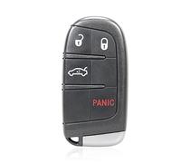 Aputoxz Smart Proximity Replacement Keyless Entry Remote Car Key Fob Black M3N40821302 433MHz Fit for Dodge Charger 11-18 for Dart 14-16 for Challenger 15-18 46 Chip 4 Buttons with Door Key