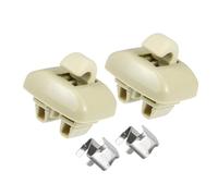 Aputoxz Sun Visor Hook Clip for Audi A6 TT S6 1998-2006, Beige Car Visor Holder Bracket Mount Clip Replacement, OE# 4B0857562, Plastic Interior Hanger - 2PCS