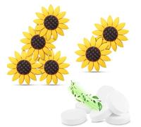 Aputoxz Sunflower Air Vent Clip 6 Pcs Car Air Freshener Sunflower Car Accessories Cute Car Air Freshener Sunflowers Gift Decorations Girasoles Car Clip Interior Air Vent Decorations