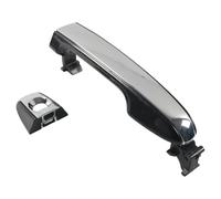 Aputoxz Toyota Camry 2012-2017 Left Front Exterior Door Handle, Black with Chrome Strip, OE 69210-06200, ABS, Chrome Plated