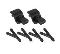 Aputoxz Windshield Washer Nozzle for Ford Mustang 2017 - Front Spray Nozzle Wiper Washer Jet, OE# FR3Z17603AA, 1 Set with 4 Pcs Y Hose Connectors