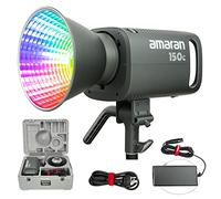 Aputure Amaran 150c COB RGBWW Bowens Mount Video Light, 150W 2,500K to 7,500K CCT with GSM Adjustment, 15,610 Lux @ 1m with Hyper Reflector (Grey)