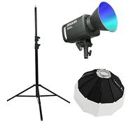 Aputure Amaran 300C with Aputure Lantern 65cm Softbox 260cm Light Stand Kit, 300W 2500K to 7500K RGB Full Color Bowens Mount LED Video Continuous Light