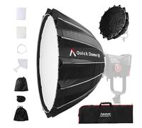 Aputure Light Dome Quick Dome 90 Softbox,90cm(3ft) Circular Bowens Mount with Quick Release Design,Include Diffusion, Light Control Grid, & Carrying Bag for Led Video Light