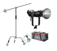 Aputure LS 300X +330cm C Stand with Bag Wheels,V-Mount LED Video Light Bi-Color 2700-6500K with Bowens Mount for Photography