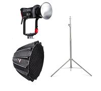 Aputure LS 600d with Dome II Softbox and Light Stand 2.8M, Professional 600W Daylight 5600K Bowens Mount LED Video Light (V-Mount),CRI 96+ TLCI 96+,8 Built-in Lighting FX Support Sidus Link APP