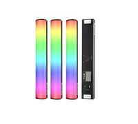 Aputure MT Pro RGB Tube Light 4-Pack, 7.5W CCT from 2000K -10000K Output Pixel-Mappable RGBWW LED Video Light Support Sidus Link Bluetooth App Control
