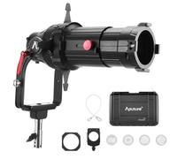 Aputure Spotlight Mount II 26° Lens Kit - Ellipsoidal Projection Modifier for ProLock & Bowens Mount Lights, 360° Rotatable Barrel, B-Size GOBO Compatible, 4-Leaf Cutter for Storm & Halo & Ray Series