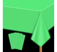 APUXXJUPA Neon Table Cloths - 4 Pcs Green 130 x 220 cm Glow in The Dark Table Cloths for Neon Party Decorations Glow Party Supplies