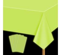 APUXXJUPA Neon Table Cloths - 4 Pcs Yellow 130 x 220 cm Glow in The Dark Table Cloths for Neon Party Decorations Glow Party Supplies