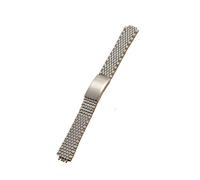 APVMFMKLTG 18mm 19mm 20mm Bead Of Rice Solid Stainless Steel Watch Strap Bracelet(SILVER,19MM_WITHOUT MARK)