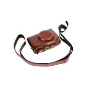 APVMFMKLTG Camera Retro PU Leather Case Shoulder Bag Shoot Camera Protective Cover SX740 SX730HS Fit for Canon Fit for PowerShot SX740 HS SX730 SX720(Dark Coffee)