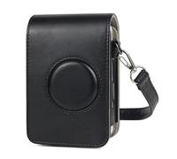 APVMFMKLTG Full Body Camera Retro PU Leather Case Bag with Strap Fit for FUJIFILM Fit for Instax Fit for Mini(Black)