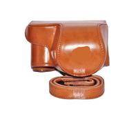APVMFMKLTG Leather Case Cover Fit for Sony A5000/A5100/Nex3/A6000/A6300/A6400/Nex6 Camera Bag Shoulder Strap Black/Brown/Coffee(Model 2 Brown)