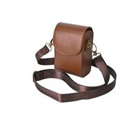 APVMFMKLTG Mini PU Camera Bag Fit for Canon G7X Fit for Mark II III SX740 730 720 Fit for Ricoh GR3X Fit for Sony ZV1 RX100 M5 M6 M7 Retro Leather Case Cover Strap(Type B Coffee)