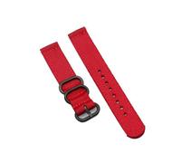 APVMFMKLTG Nylon Watchand Strap Fit For Casio F84/F91/F91W/F94/F105 Replace Band 18mm Universal Wristband Quick Release Belt Accessories(Red)