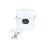 APVMFMKLTG Retro Leather Storage Bag Fit for Fujifilm Fit for Instax Square Link Printer Carrying Case Adjustable Strap Protective Cover(White)