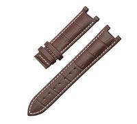 APVMFMKLTG Watchband Fit For GC Fit For Guess Watch Strap Fit For Butterfly Buckle Bracelet 20 * 11mm 22 * 13mm Men And Women Strap(Brown white,20-11mm)