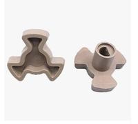 Apvok 2pcs Microwave Turntable Coupler 0.59"(15mm) Microwave Oven Turntable Roller Guide Support Glass Tray Drive Coupling with"D" Port for Microwave Spinner Replacement (Shaft Length:0.67"/17mm)
