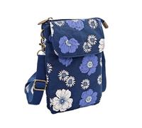 APVPOPOKGM Cotton Floral Women's Crossbody Shoulder Bag Ladies Mini Handbag Female Cloth Sack Small Phone Purse Wallet Pouch for Girls(A)