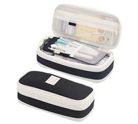 APVPOPOKGM Cute Pencil Cases Large Capacity Pencil Bag Pouch Holder Box for Girls Office Students Organizer School Stationery Supplies(Black)