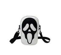 APVPOPOKGM PU Leather Gothic Devil Halloween Women's Crossbody Shoulder Bags Vintage Funny Small Purse and Handbag(White 1PC)