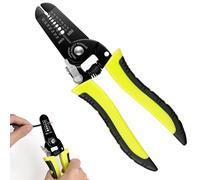 APXEL 10-22 AWG Wire Stripper Cutter, 7" Wire Stripping Tool with Ergonomic Handle, Easy to Use, Multi-Function Cable Cutters for Professional Engineering, Home DIY