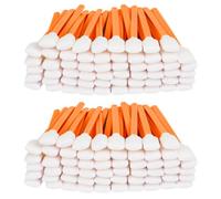 APXEL 200PCS Square Foam Cleaning Swab Sticks, Foam Tip Cleaning Swabs, Dust Free Anti-Static Swabs for Inkjet Printer Print Head Optics Lens Camera Optical Equipment Auto Detailing (Orange)