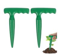 APXEL 2PCS Bulb Planter & Dibber Tool, Durable ABS Plastic Hand Dibber with Measurement Scale for Planting Seeds, Transplanting Flowers & Vegetables
