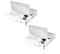 APXEL 2PCS Silver Embossed Pop Up Hair Foil, Hair Foils for Highlighting, 12.7x27.3cm Hairdressing Foil for Hair Highlights Colouring, Salon Modeling Tool- 200 Sheets