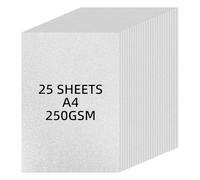 APXEL A4 Silver Glitter Cardstock Paper, 25 Sheets 250gsm Non Shed Glitter Card Sheets, Sparkly Colored Paper for Electronic Die-Cutter Machines DIY Crafts Scrapbook Birthday Party Decorations